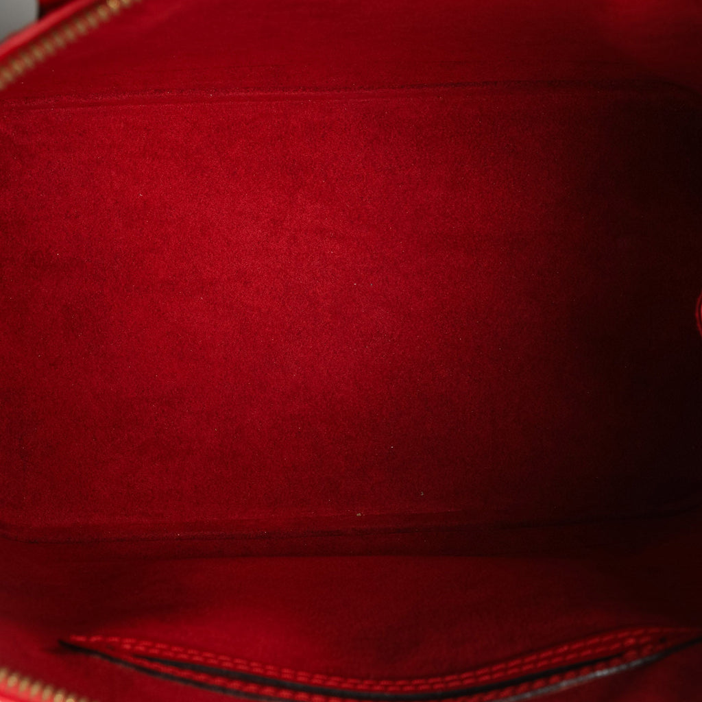 Red Louis Vuitton Epi Alma PM Handbag