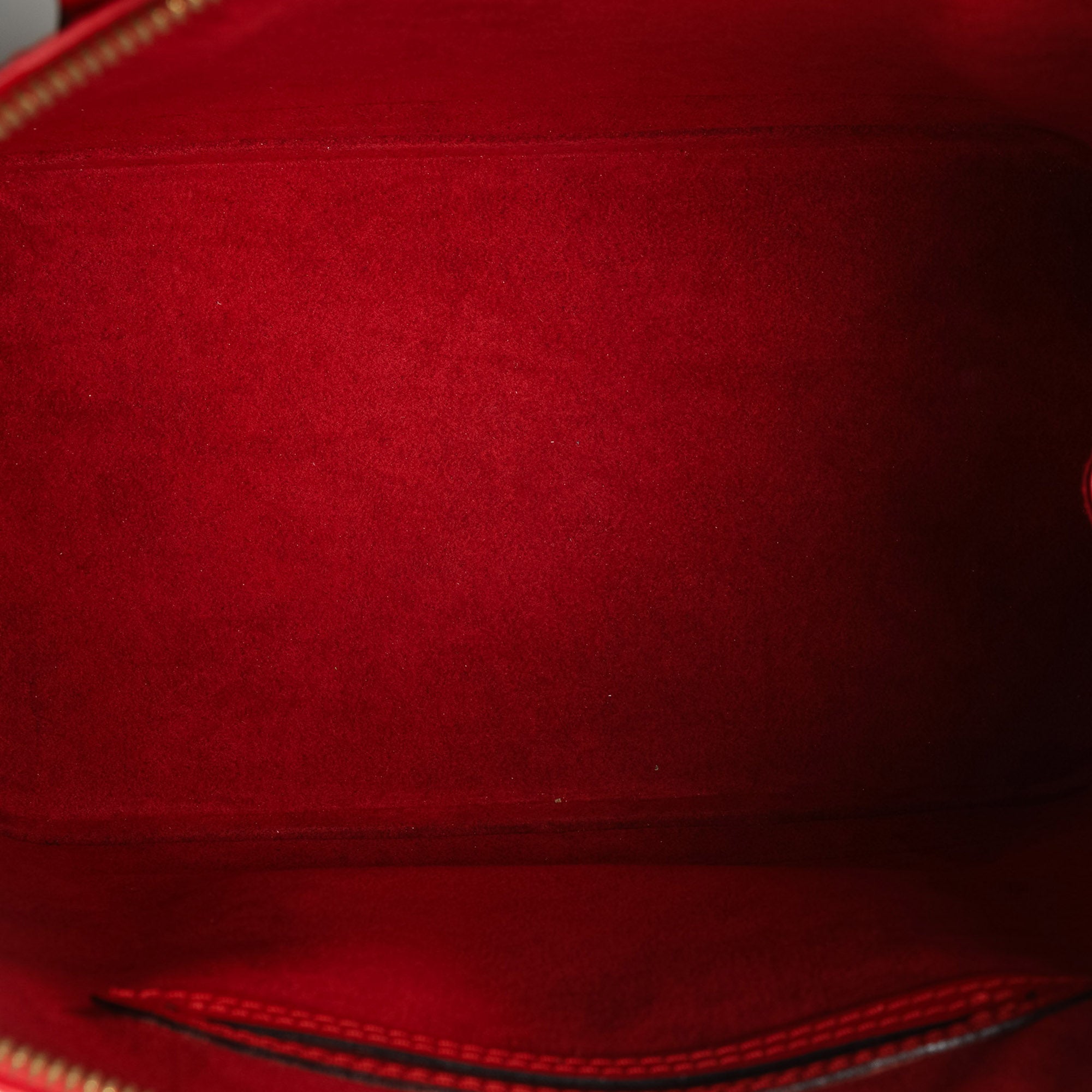 Red Louis Vuitton Epi Alma PM Handbag