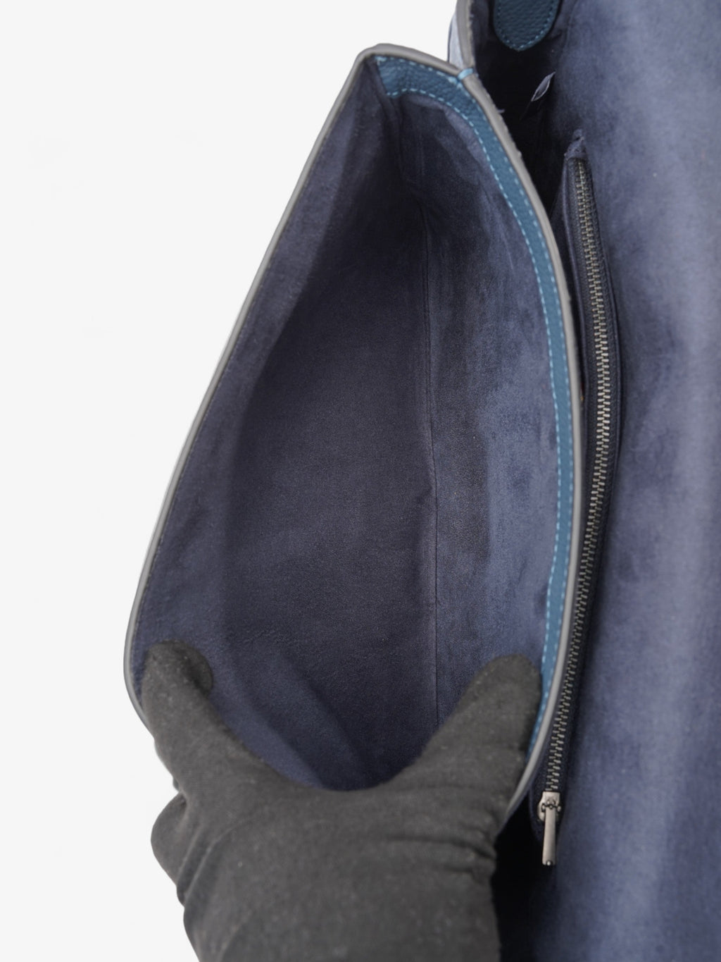 Coach Soft Tabby Messenger Midnight Blue Leather