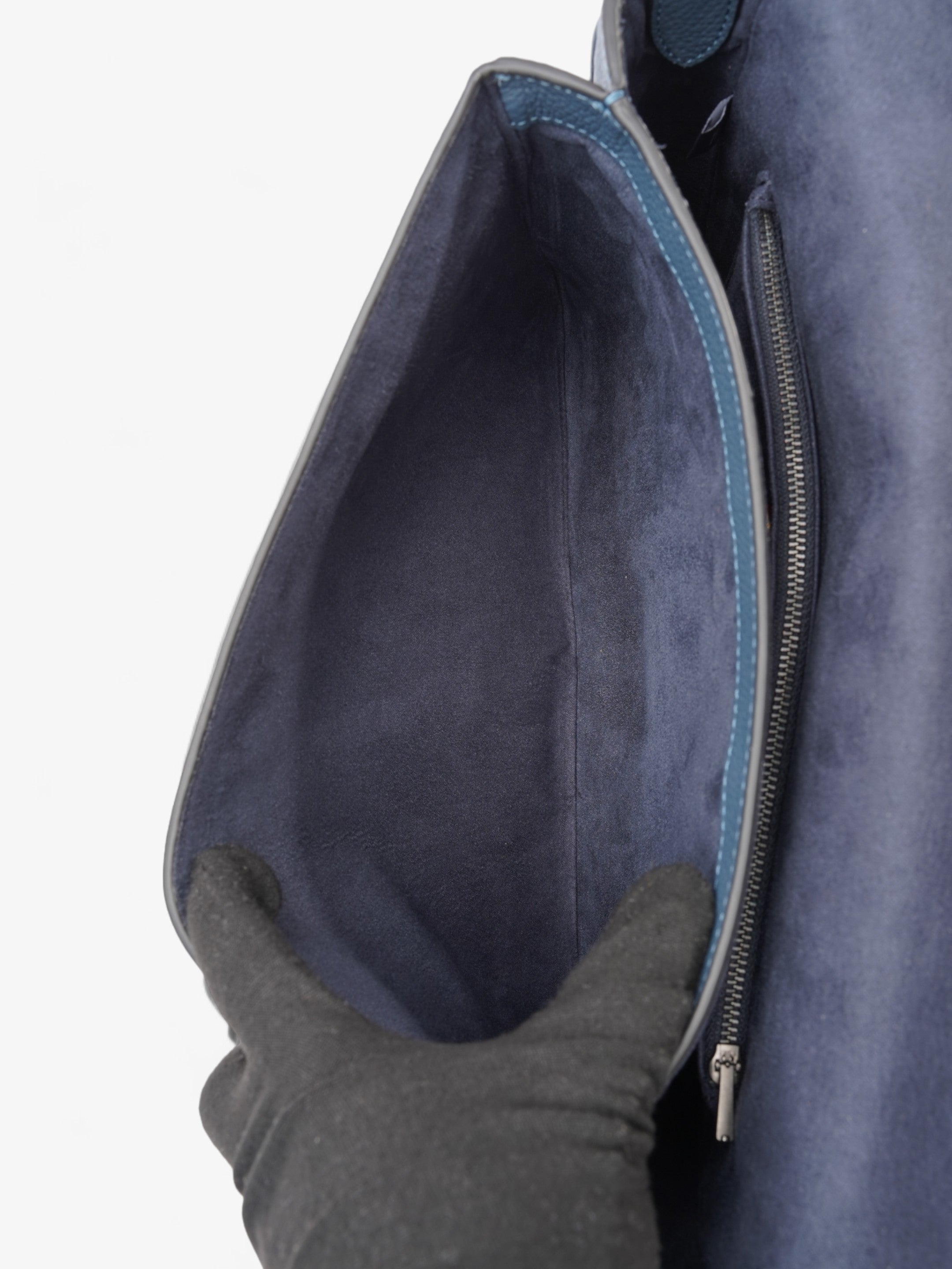 Coach Soft Tabby Messenger Midnight Blue Leather