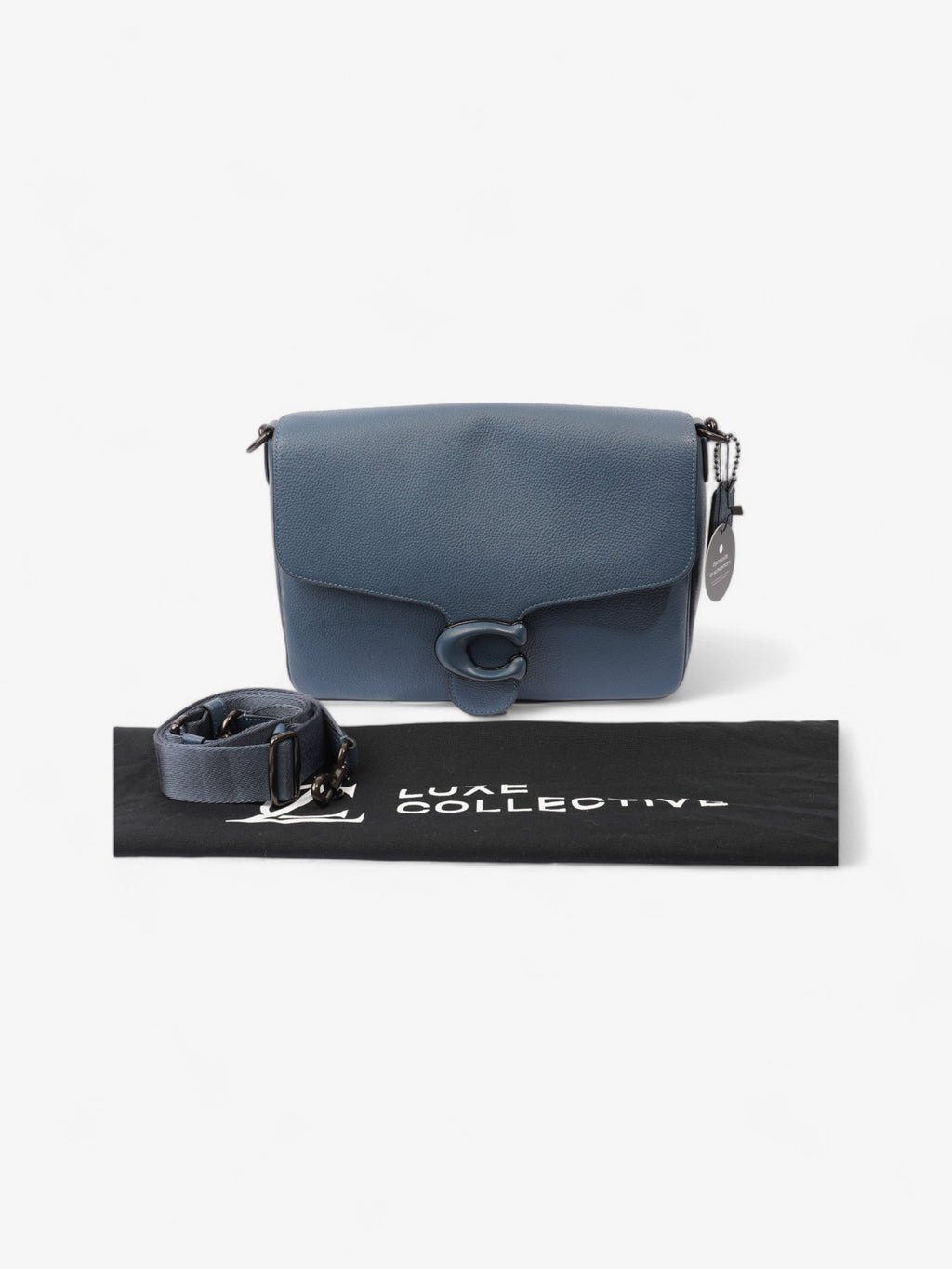 Coach Soft Tabby Messenger Midnight Blue Leather