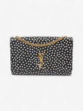 Saint Laurent Kate Black / White Leather Medium