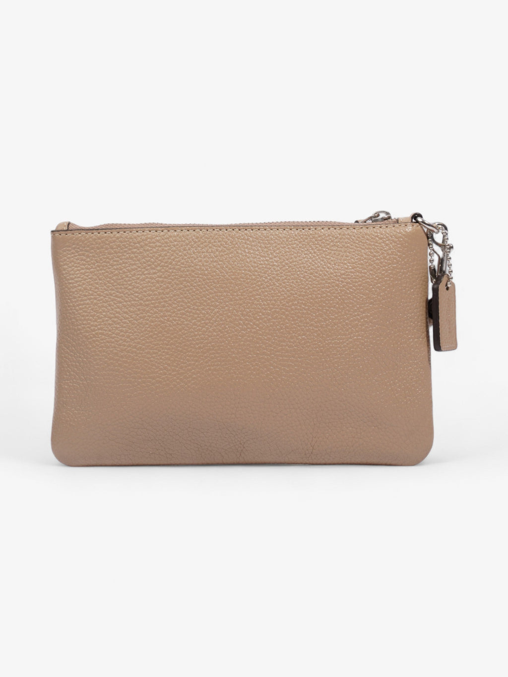Coach Wristlet Beige Leather