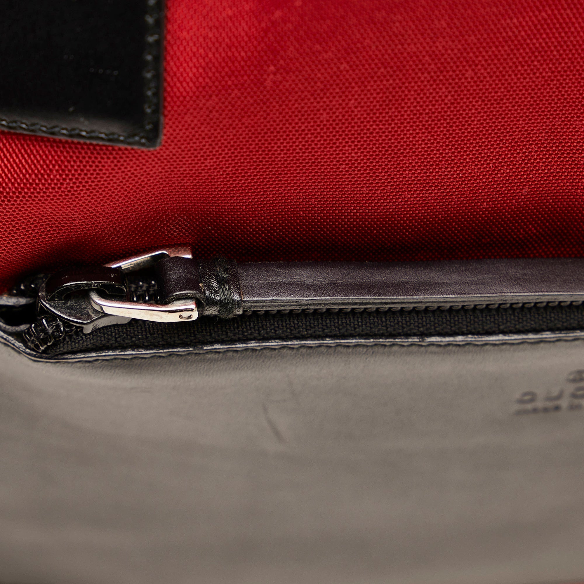 Red Gucci Nylon Tote Bag