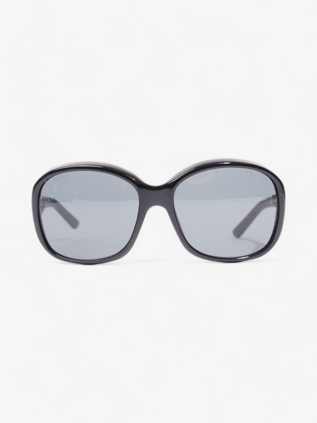 Prada Curved Sunglasses Black Acetate 130mm