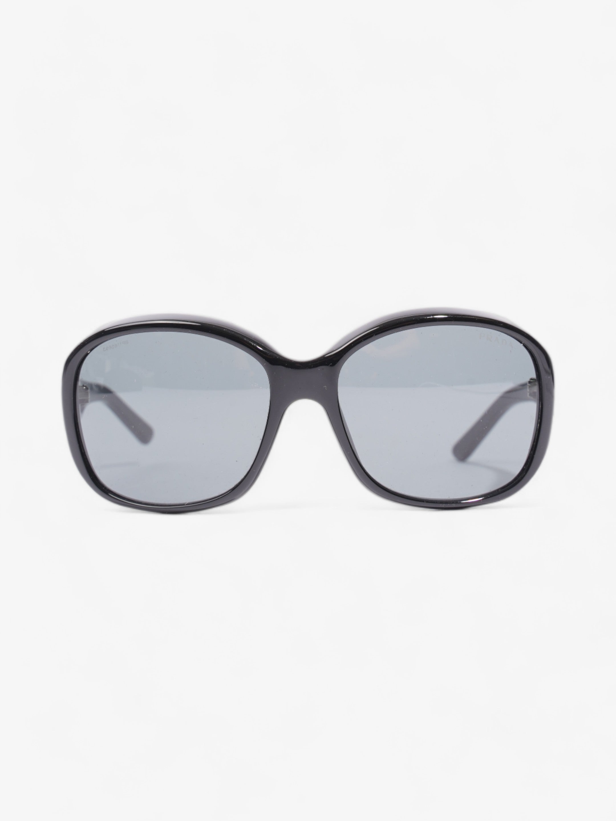 Prada Curved Sunglasses Black Acetate 130mm