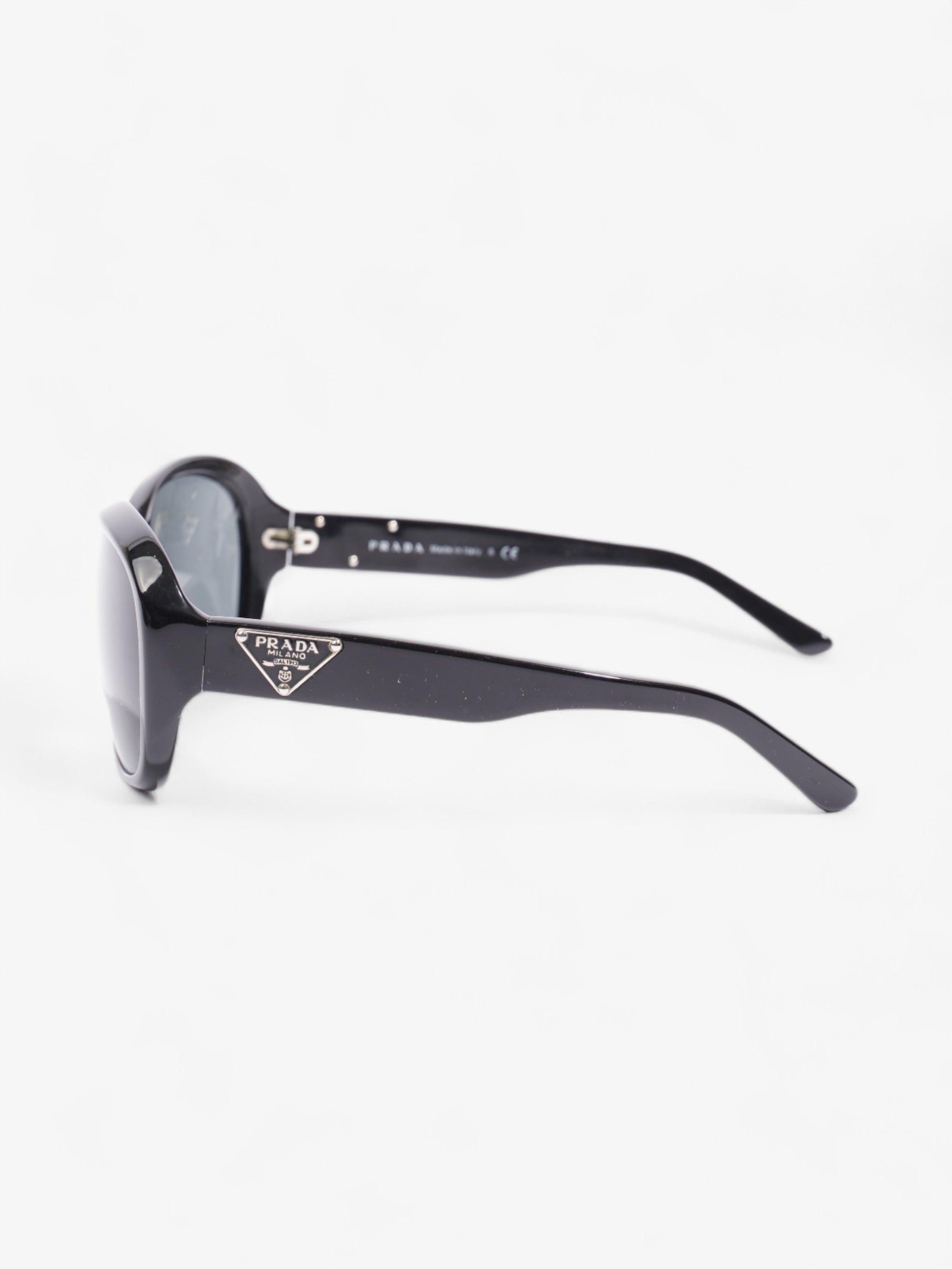 Prada Curved Sunglasses Black Acetate 130mm