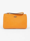 Coach Zip Wristlet Mustard Leather