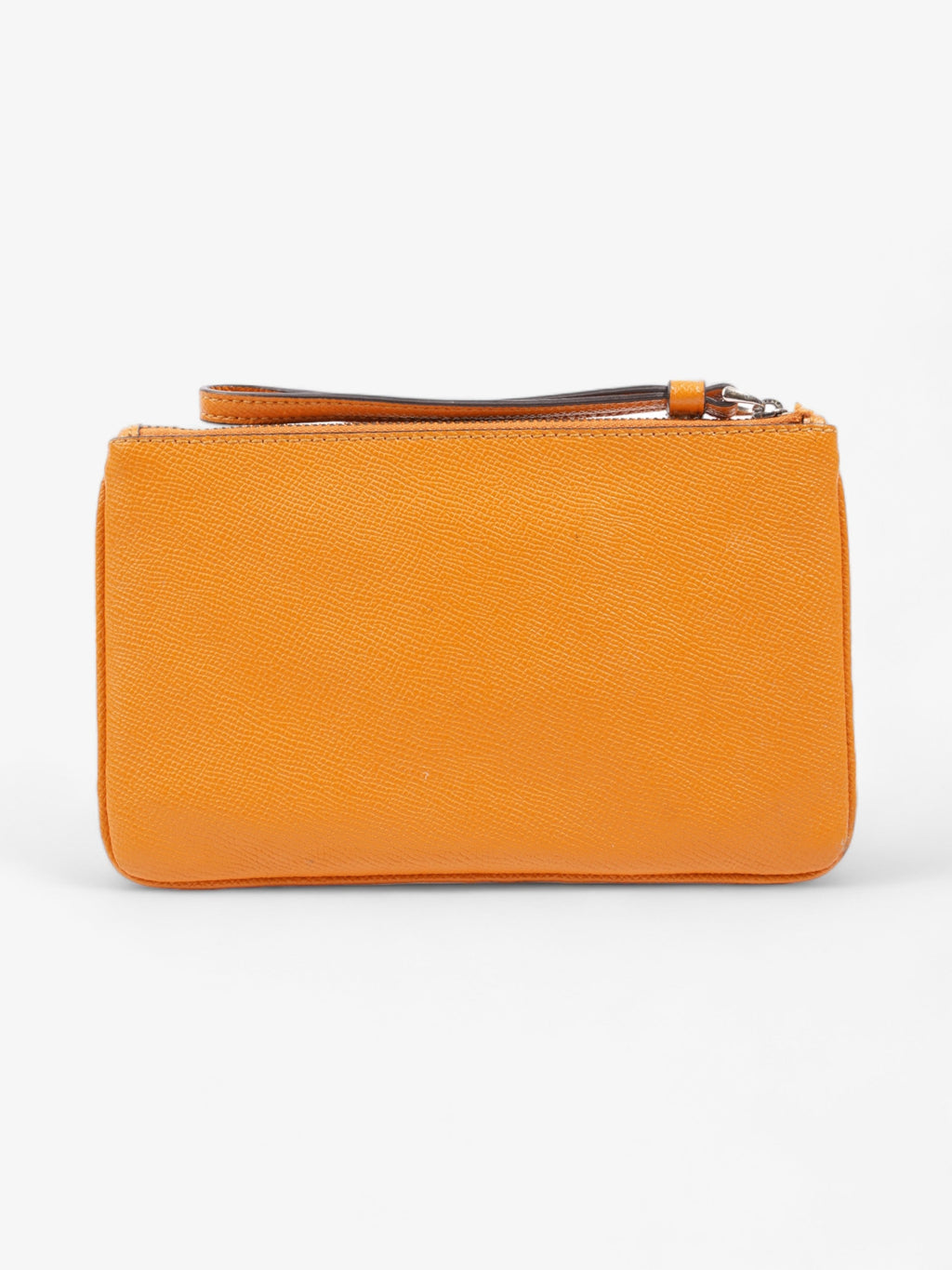 Coach Zip Wristlet Mustard Leather