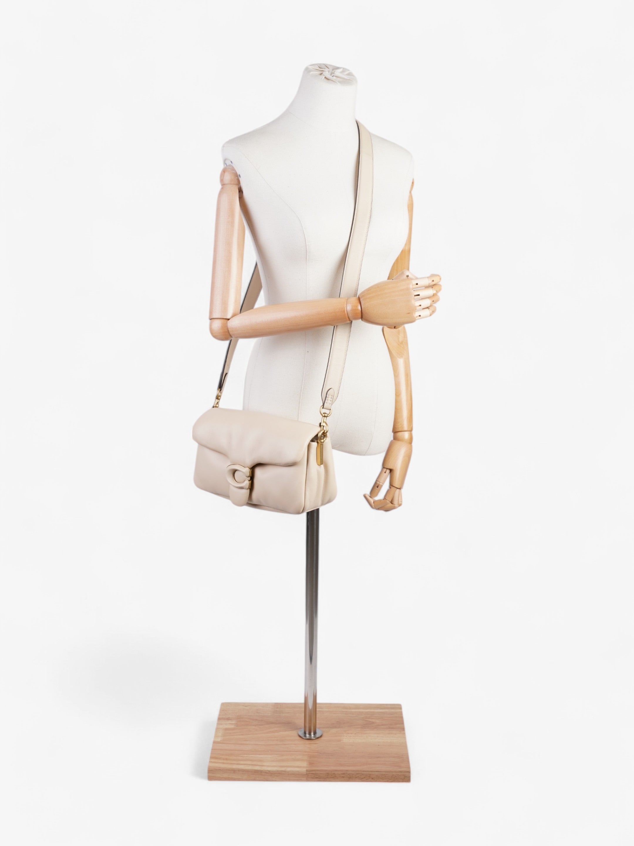 Coach Pillow Tabby Cream Nappa Leather 26