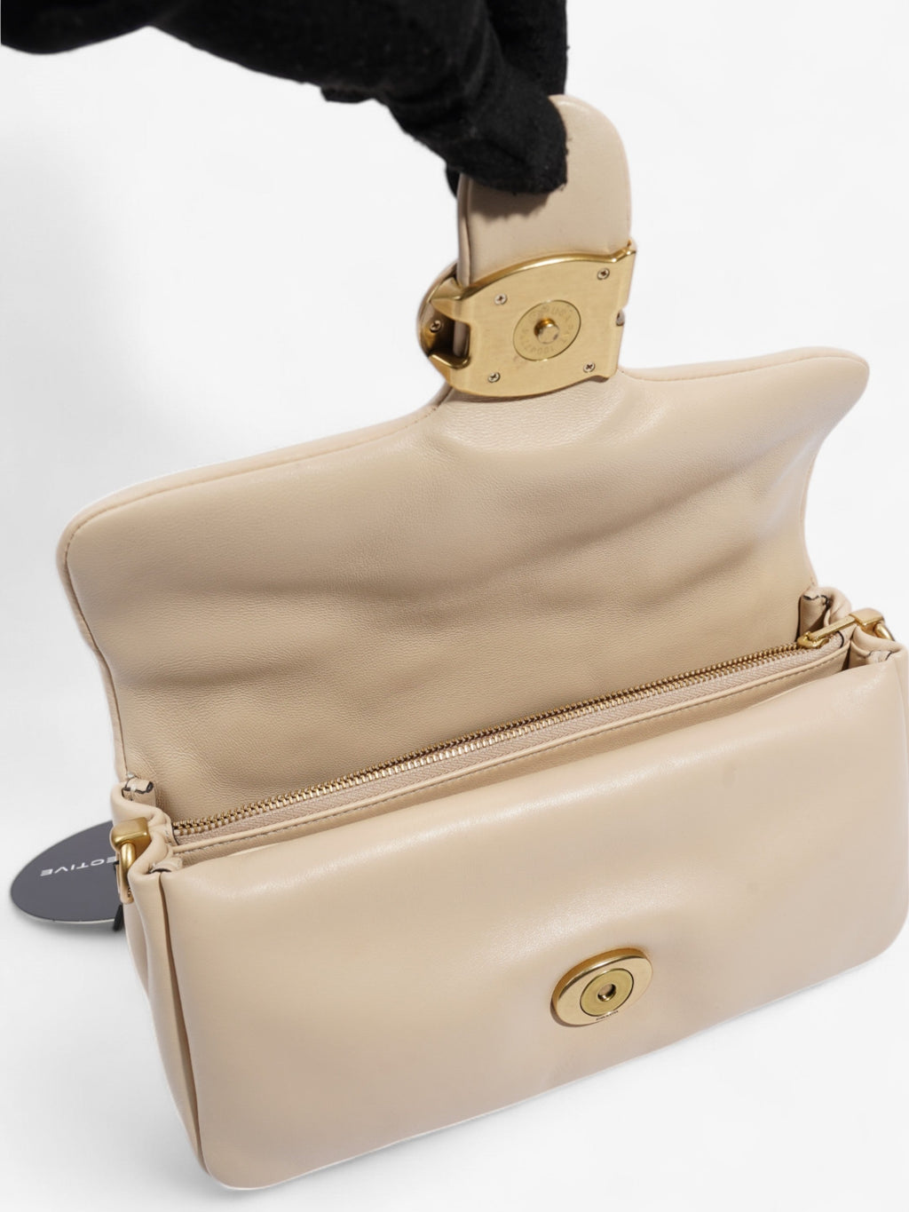 Coach Pillow Tabby Cream Nappa Leather 26