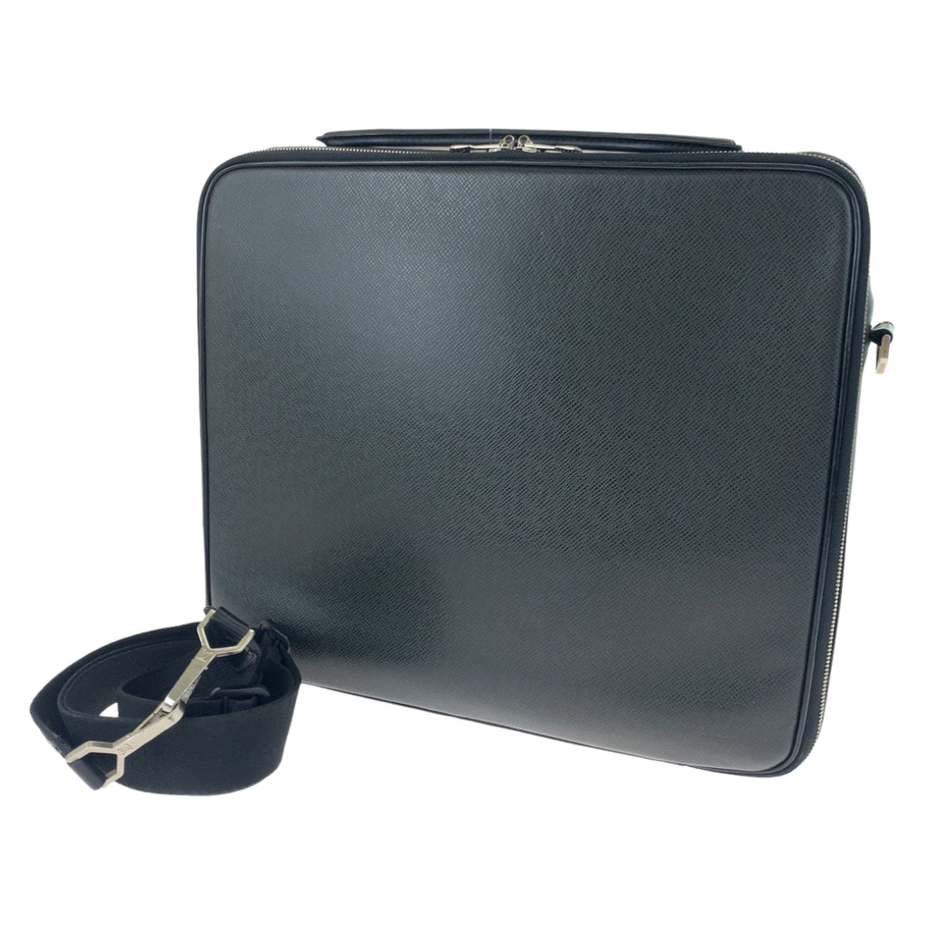 Louis Vuitton Taiga Odessa Black Leather Shoulder Bag
