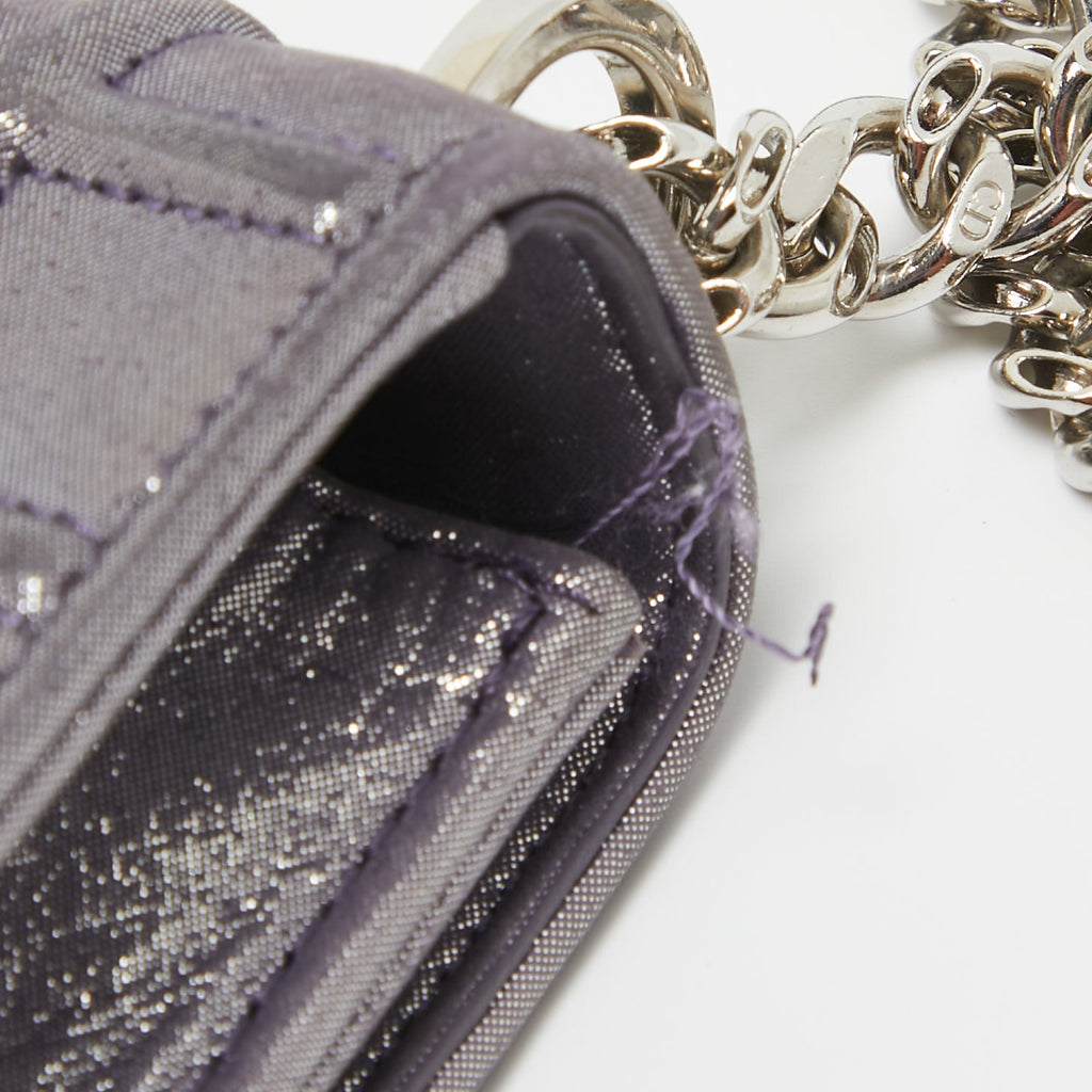 Dior Iridescent Leather Diorama Wallet On Chain