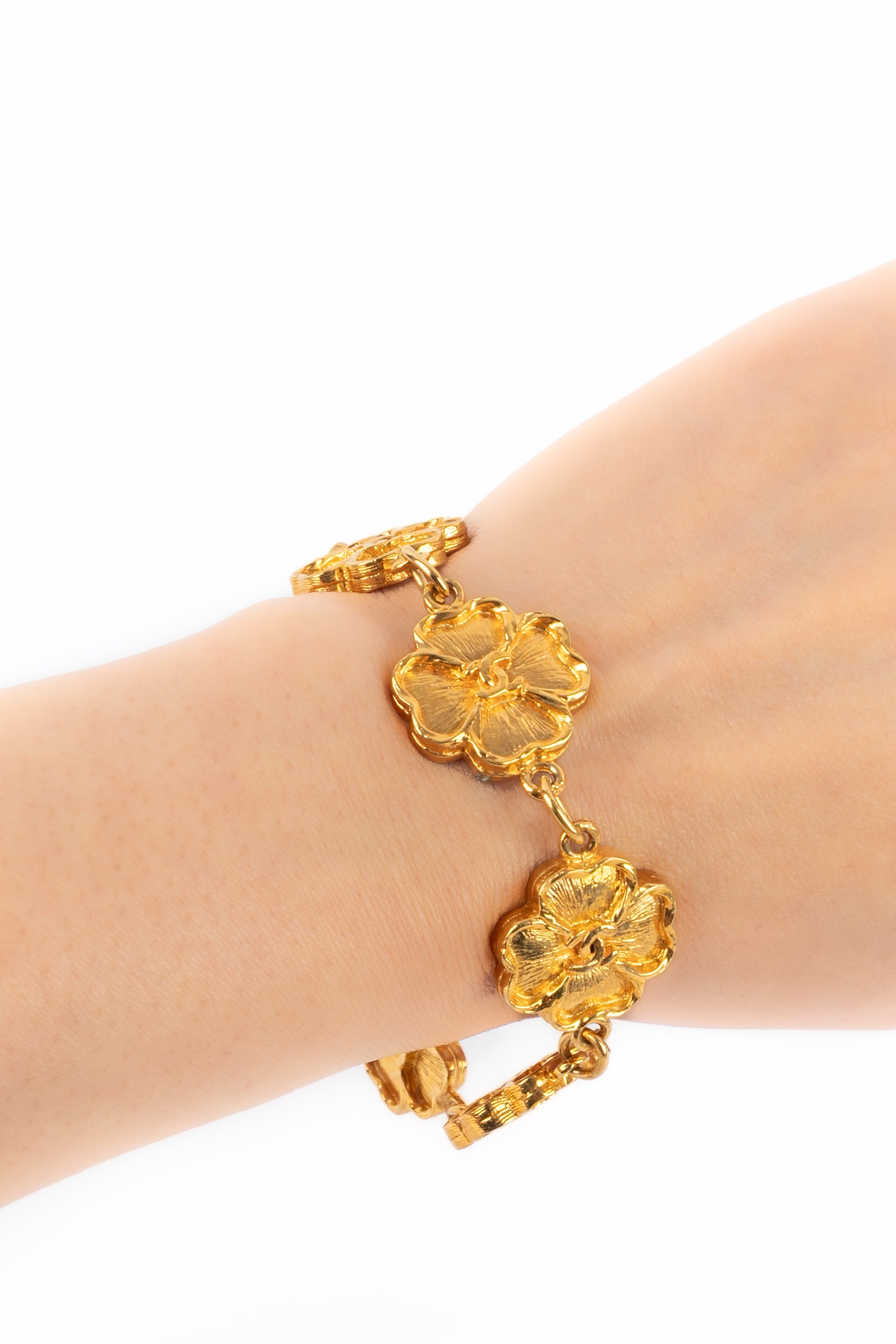 Bracelet trèfles Chanel 1980's