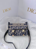GLAMI Small DYORCAMP Bag Blue Oblique Embroidery, Blue Handbags, Shoulder Bags, Crossbody Bags, 23cm CD M1241ORIW_M928