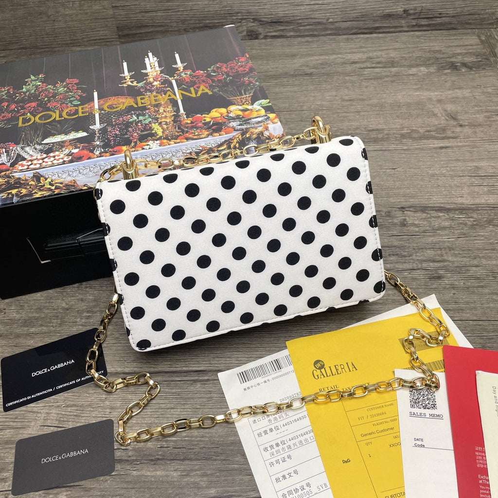 GLAMI GLAMI Girls CrossBody Bag With Polka Dots White For Women 8.3in/21cm GLAMI