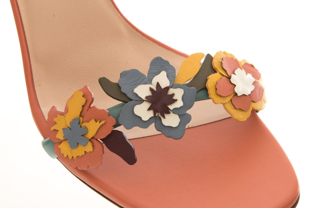 Valentino Multicolor Pink Sandal Heels SZ 39.5