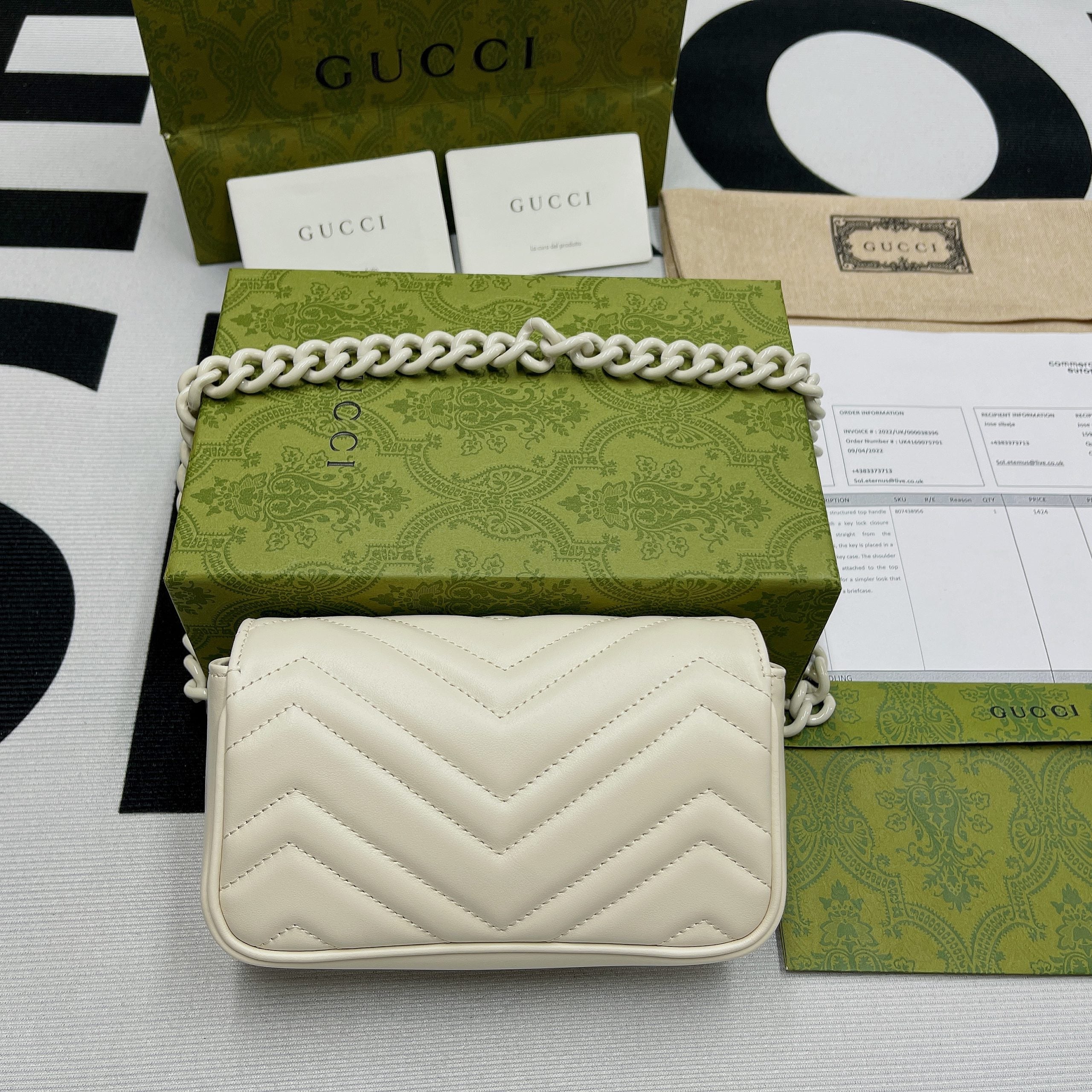 Glami Marmont Super Mini Bag White For Women, Women’s Bags 6.2in/17cm Glami