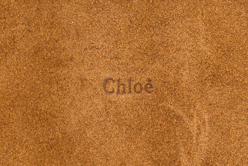 Chloe Brown Suede Marcie Tote Bag