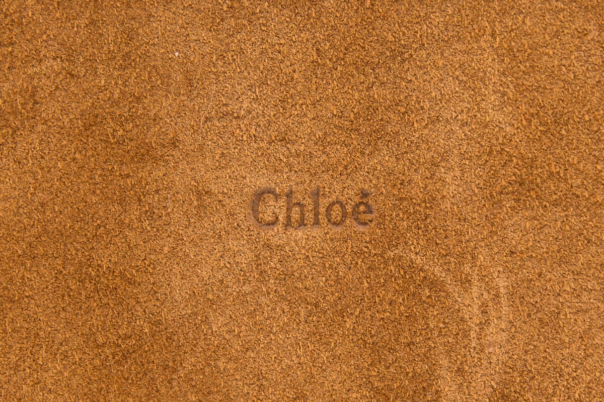 Chloe Brown Suede Marcie Tote Bag