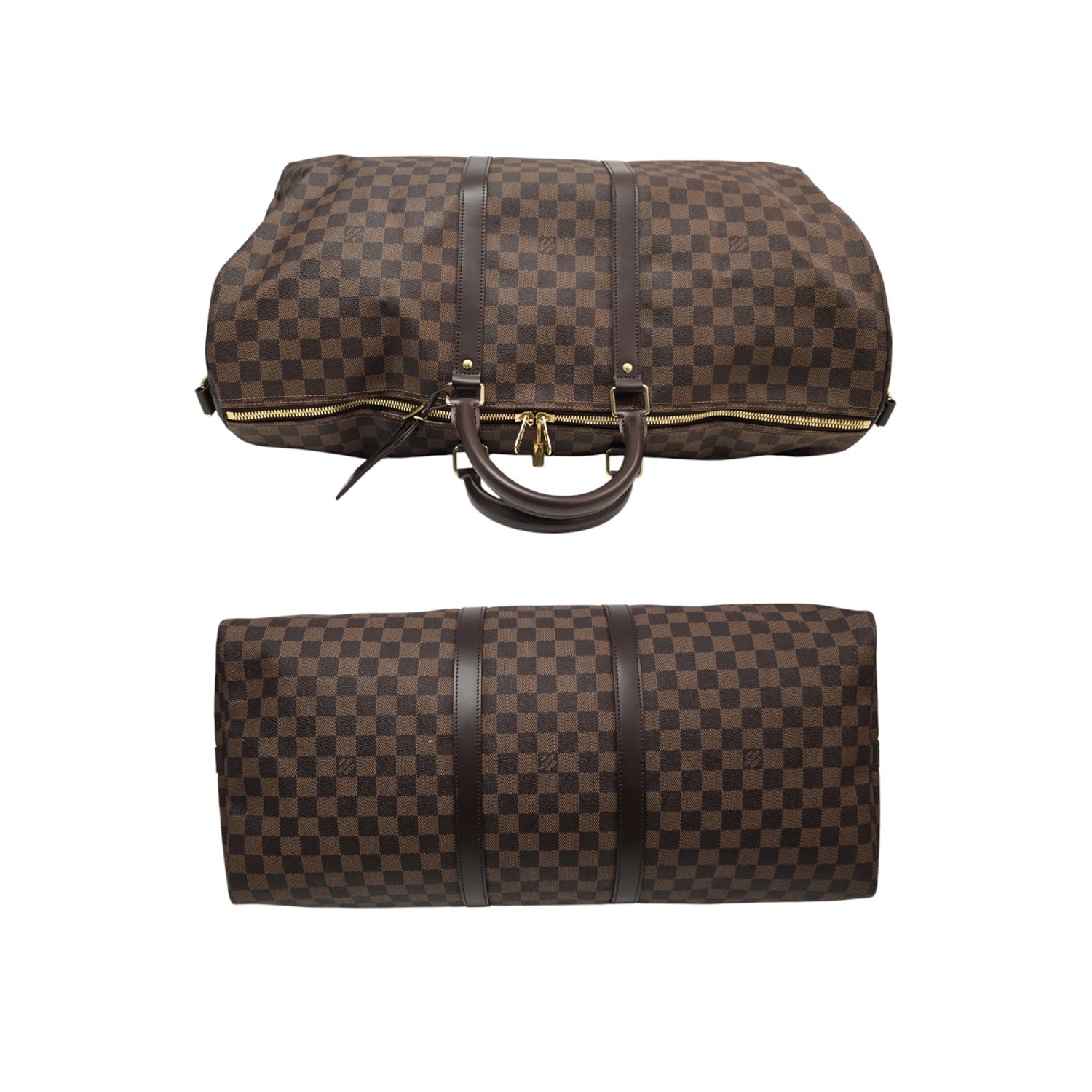 Louis Vuitton Damier Ebene Keepall Bandoulière 55 Duffel