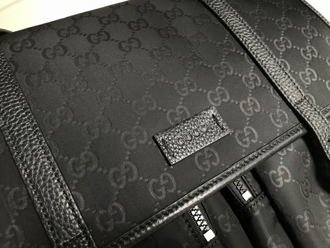 Glami Shoulder Bag Nylon Shima Black Glami Embossed For Men 13.8in/35cm Glami