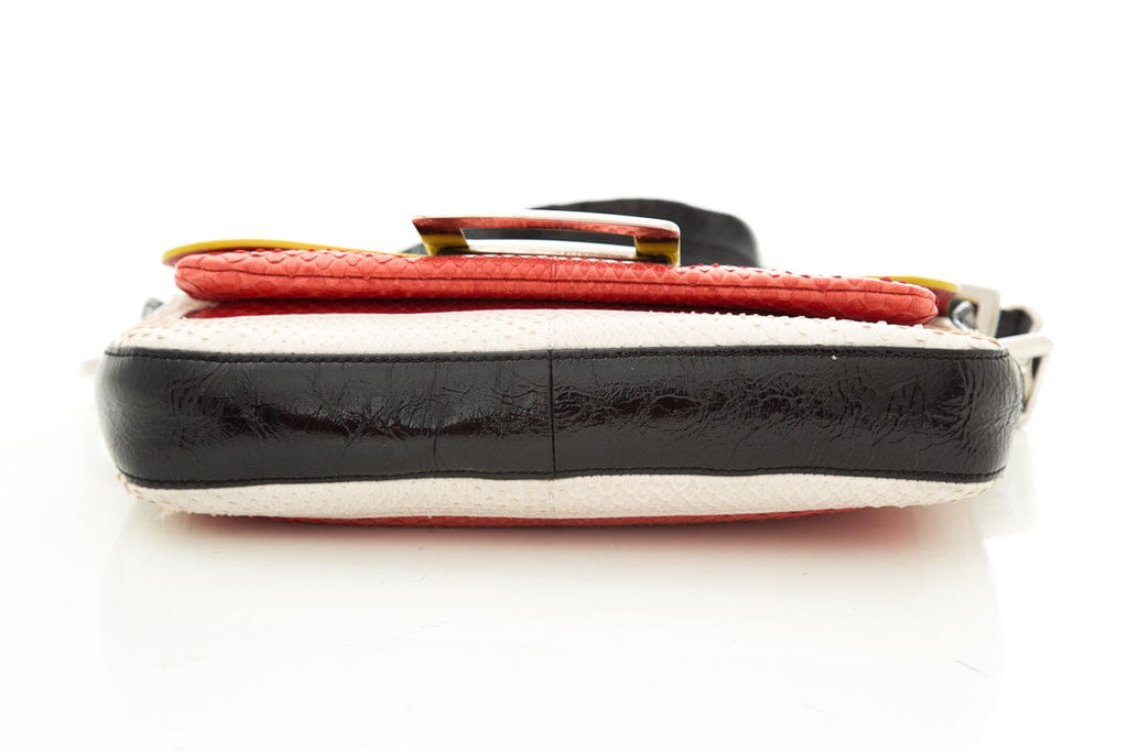 Roger Vivier Multi Colorblock Exotic Handbag