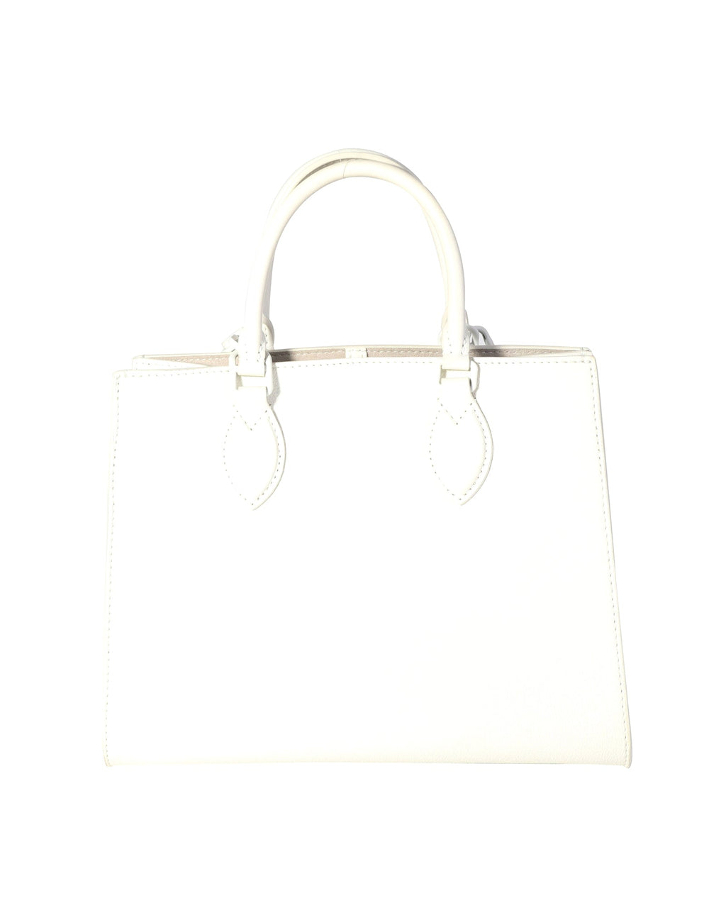 Louis Vuitton White Leather Monochrome Lockme Tote PM