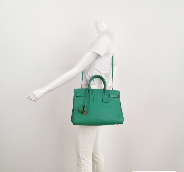 Preloved Saint Laurent Sac de Jour Small 32cm Green 24121478982980