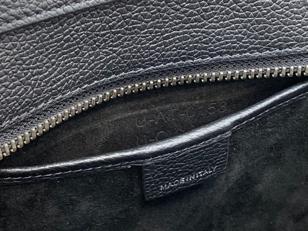 GLAMI Nano LuGucciage Bag In Drummed Black For Women 8in/20cm 189243HSC.38NO