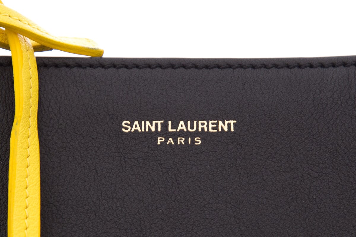 YSL Cabas Rive Gauche Leather Handbag