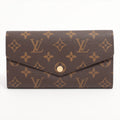 Louis Vuitton Monogram Portefoliosara M60531 Brown Long   Wallet