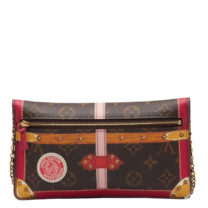 Louis Vuitton Monogram Samartank Pochette Weekend Long Wallet  Chain Wallet M62456 Brown PVC  Louis Vuitton