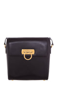 Salvatore Ferragamo Black Gancini Cross-Body
