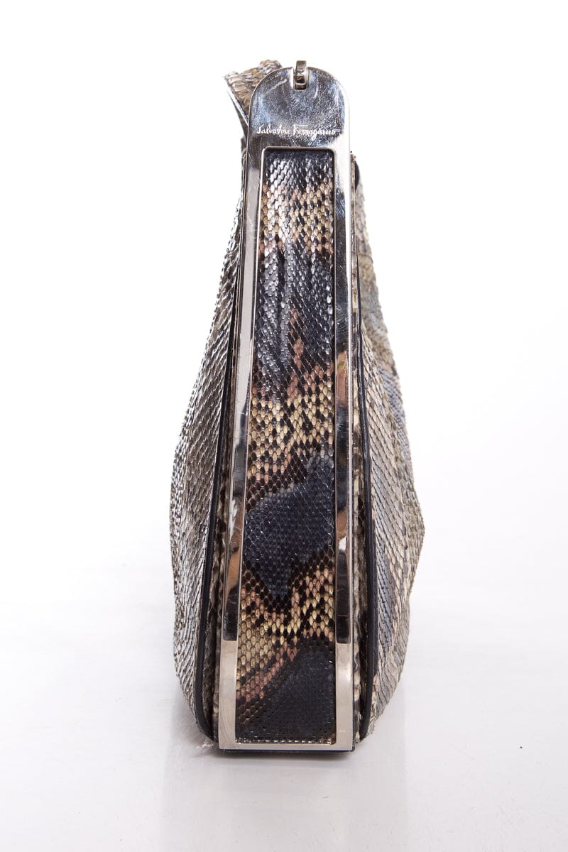 Salvatore Ferragamo Snakeskin Shoulder Bag