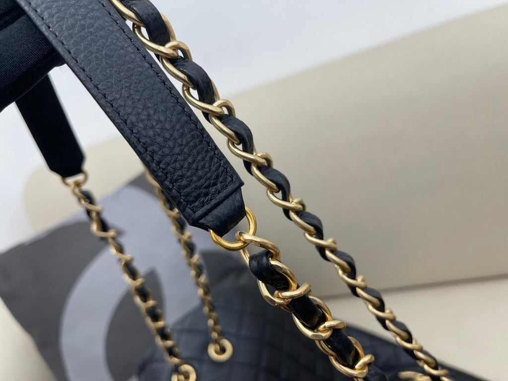 CHL CoCo LuGucciage Gold Toned Hardware 46cm Black For Women