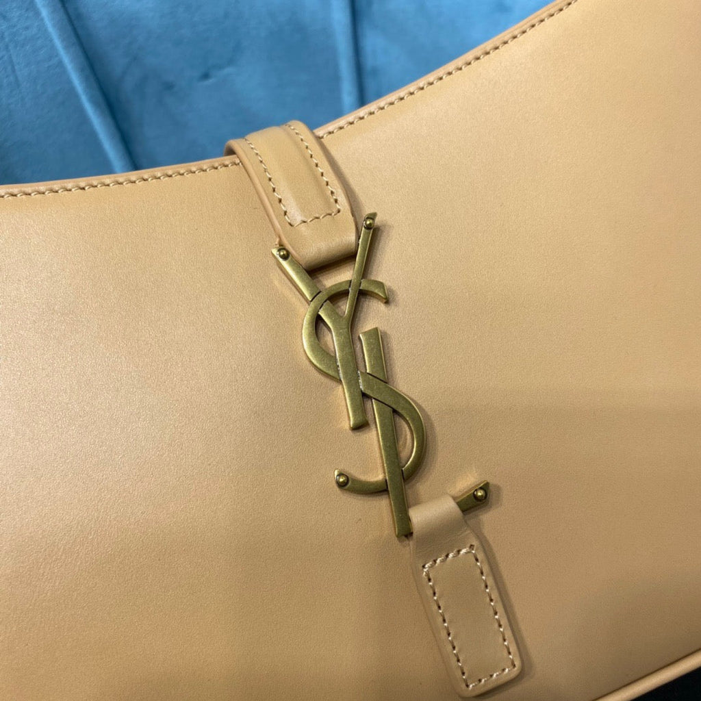 YSSL Le 5 À 7 Hobo Bag In Smooth Beige For Women 9in/23cm YSL  6572282R20W9832