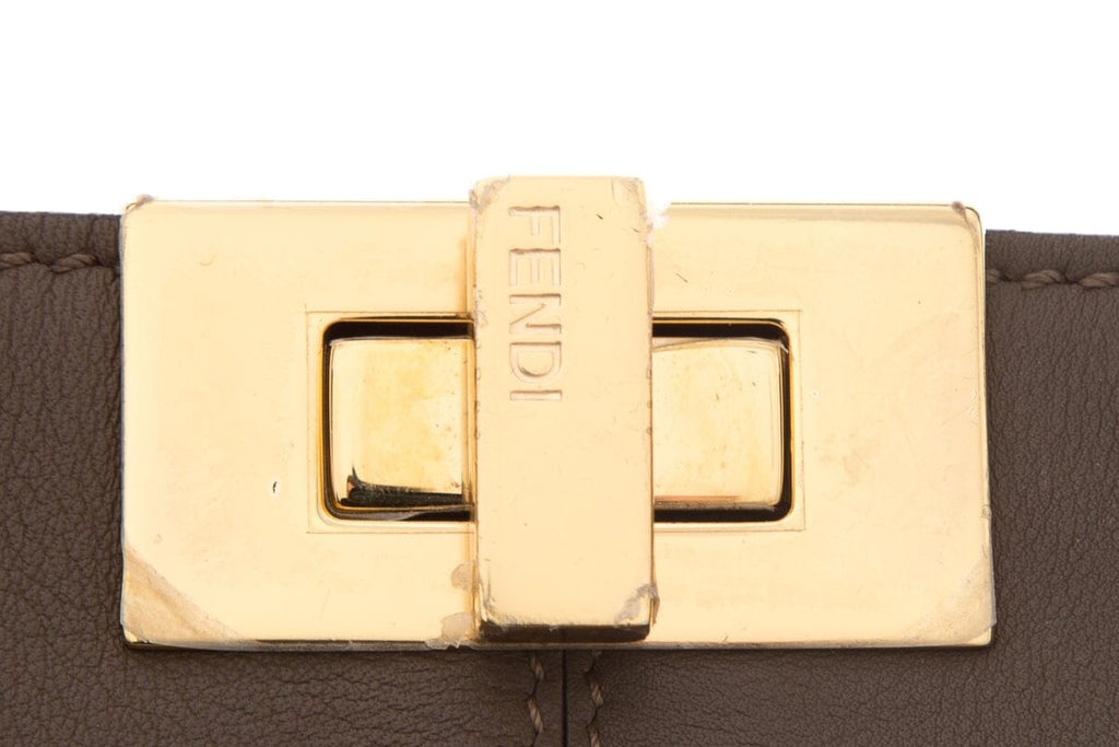 Fendi Brown Med Peekaboo Handbag