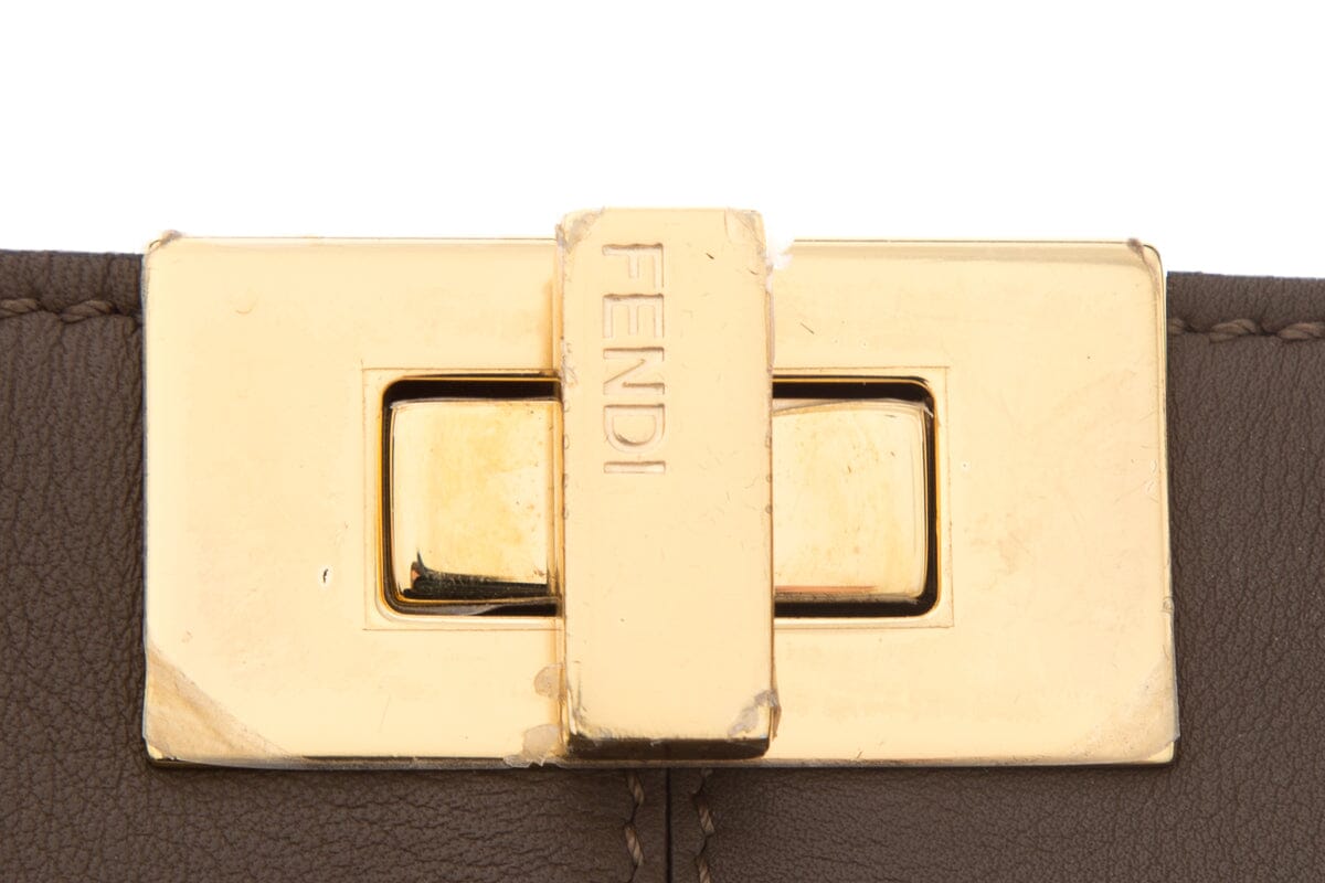 Fendi Brown Med Peekaboo Handbag