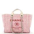 CHANEL Deauville Tote Raffia Medium