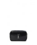Saint Laurent Women Mini Lou Shiny Canvas Shoulder Bag