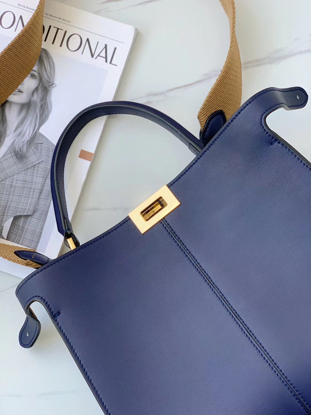 FI GlamI X-Lite Tote MeGLAMIum Dark Blue Bag For Woman 30cm/12in