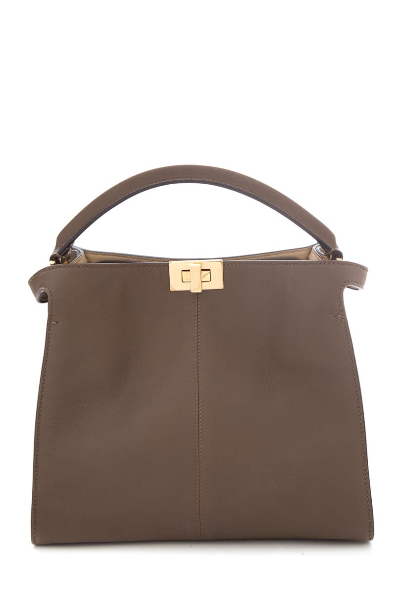 Fendi Brown Med Peekaboo Handbag
