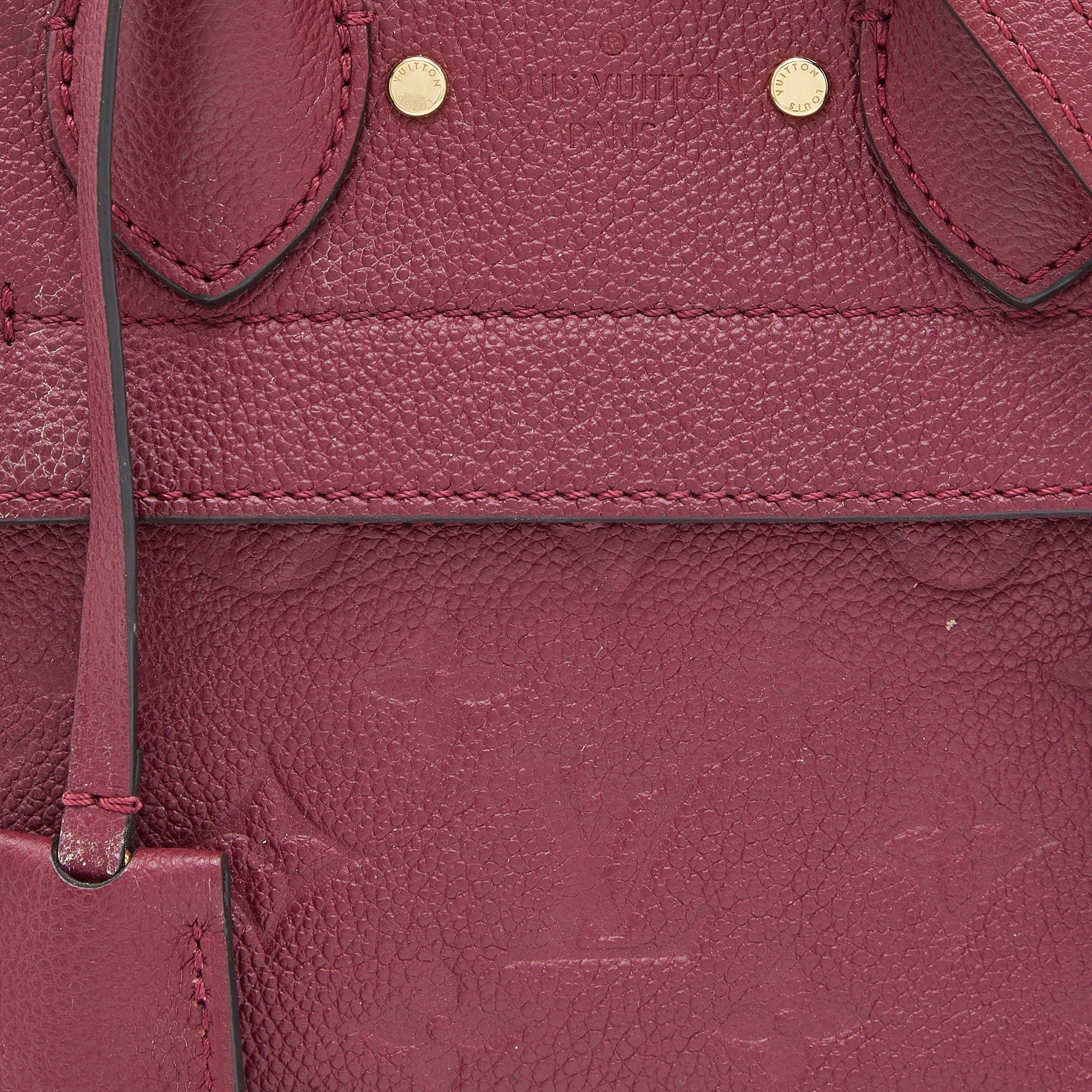 Louis Vuitton Flamme Monogram Empreinte Leather Pont Neuf Mini Bag