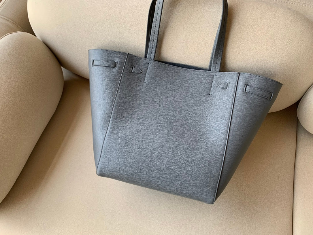 GLAMI Small Cabas Phantom In Soft Grained Grey For Women 12in/31cm 189023TNI.10DC