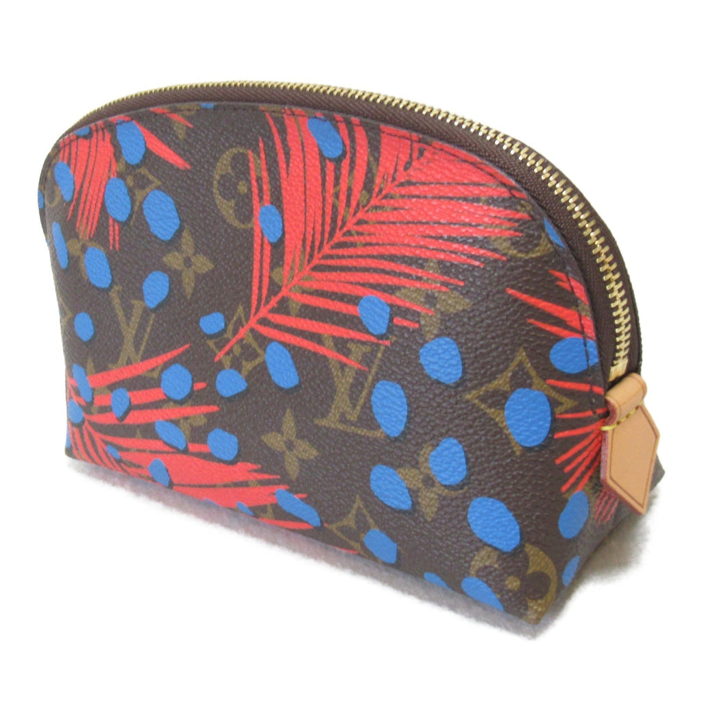 Louis Vuitton Louis Vuitton Pochette Cosmetic Pochette Bag PVC  Linen Monogram Jungle Dock Monogram Jungle Dock  Multicolor M41403