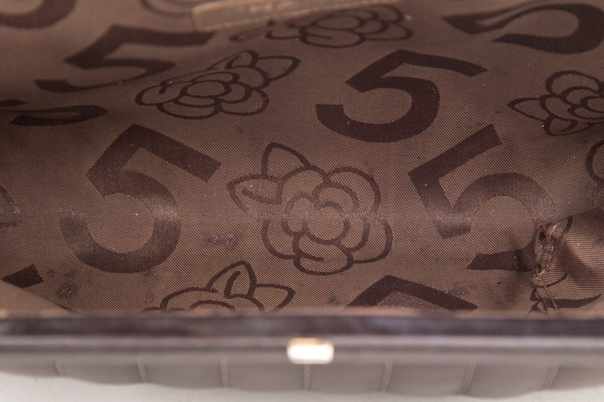 Chanel Vintage Brown Clutch