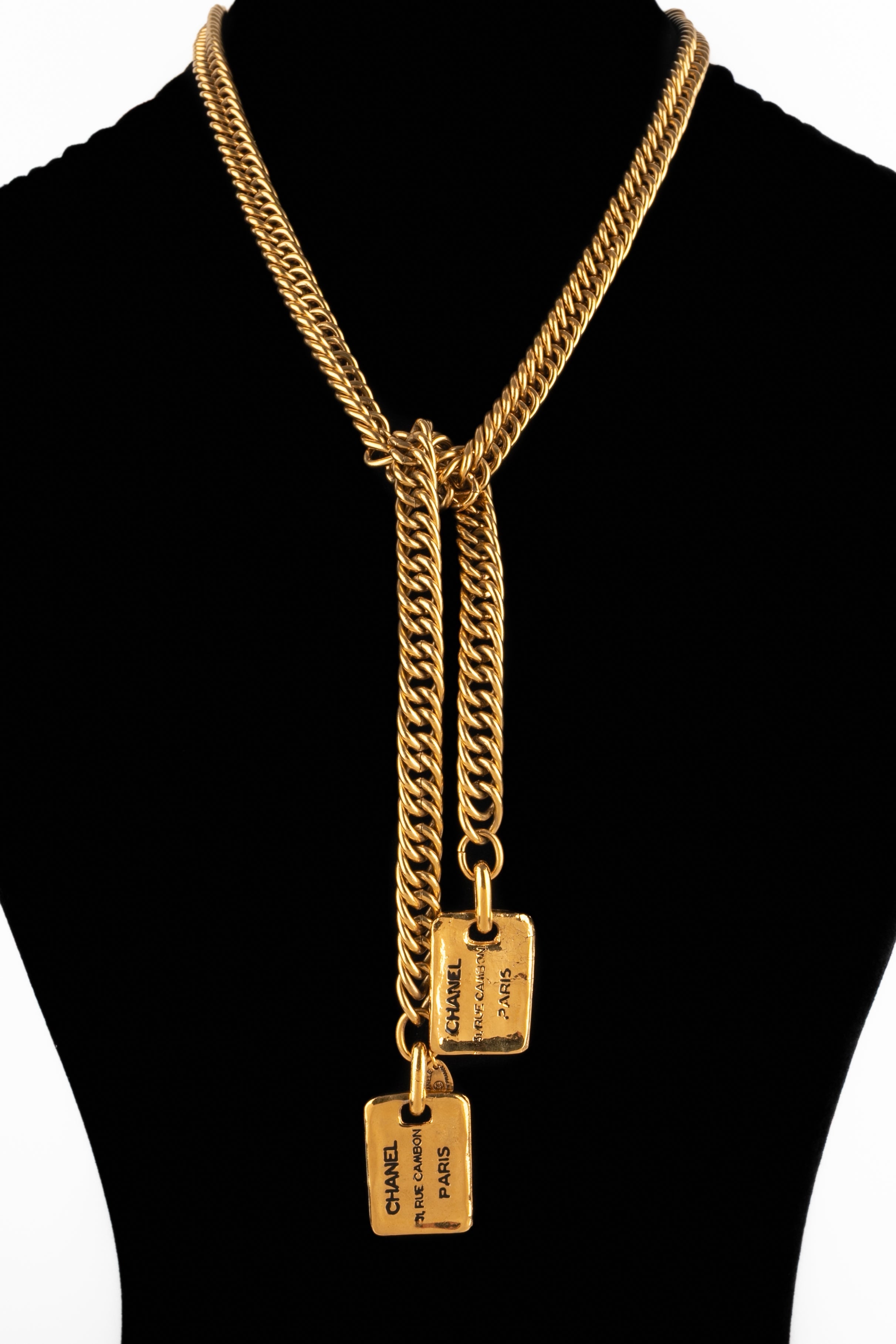 Collier cravate Chanel