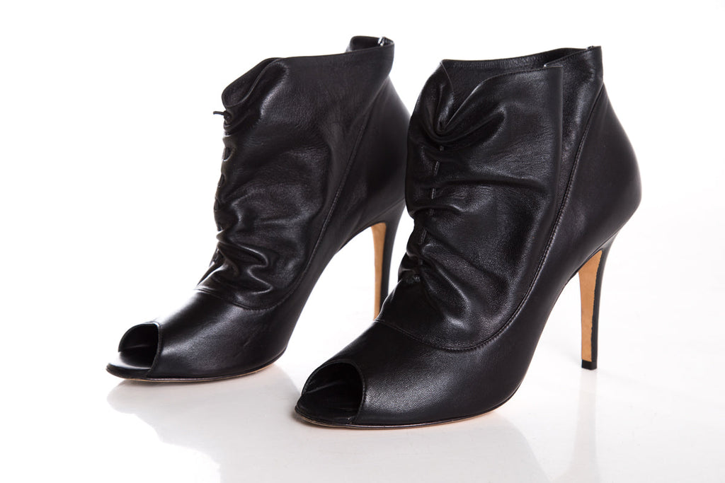 Manolo Blahnik Black Booties SZ 40.5