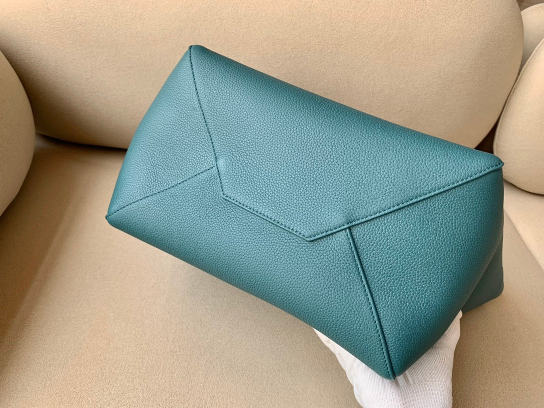 GLAMI Small Cabas Phantom In Soft Grained Green For Women 12in/31cm